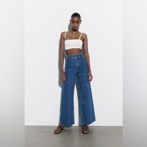 Zara Marine Jeans - Blue - Size 6